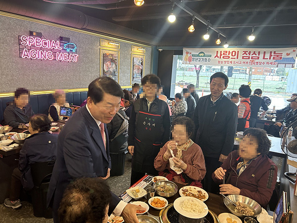 구리시, 청년고기장수 구리점 수택3동 저소득 어르신 갈비탕 식사 후원