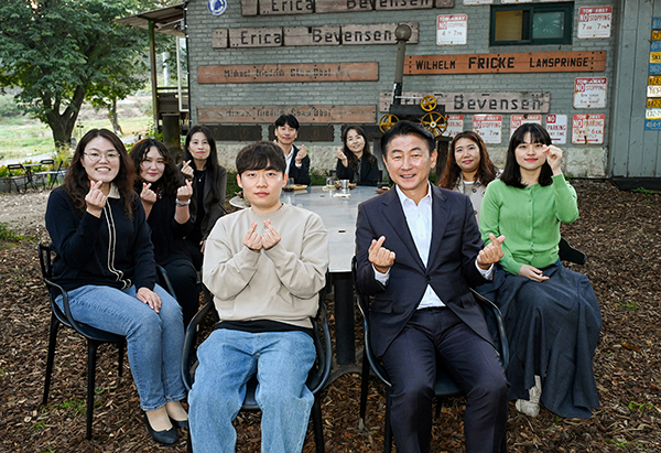 김동근 의정부시장, 카페무지개로 직원들에게 감사와 격려의 말 전해