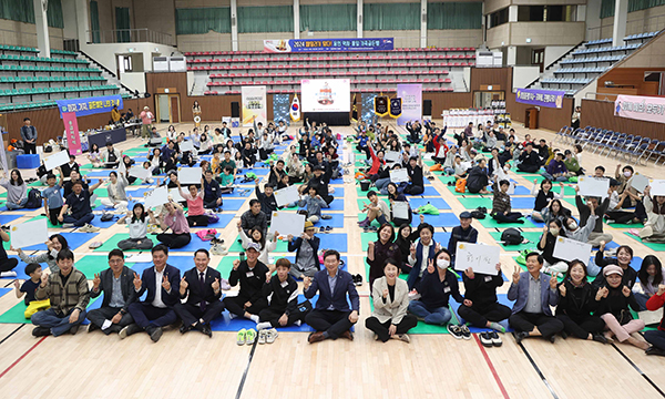 이상일 용인특례시장, ‘용인특례시 역사·통일 가족 골든벨’에서 시민과 소통