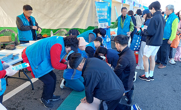 평택시, 평택항 마라톤대회 ‘안전문화운동 홍보 부스’ 운영