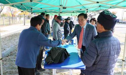 정장선 평택시장, 공공비축미 매입 현장 찾아