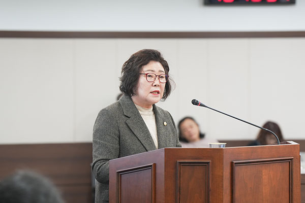 포천시의회, 조진숙 의원, 상·하수도 요금 감면 조례 개정