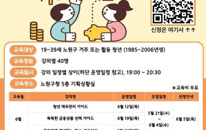 서울 노원구, 청년 금융교육 ‘청년 금융 워크숍’ 실시