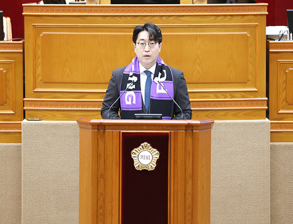 안양시의회, 김도현 의원 5분 발언 “FC안양 세금 의존 아냐, 안정적 출연금 지원 필요”