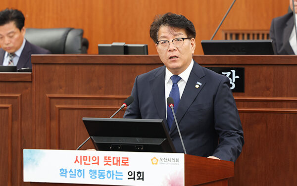 오산시의회, 전도현의원  “오산시민 위협하는 장지동 물류단지, 결단코 막겠다” 비상행동 돌입 선언