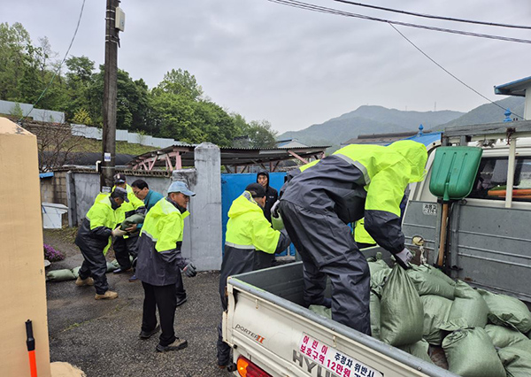 동두천시, 소요산 체육공원 산사태 대비 주민 대피 훈련 실시