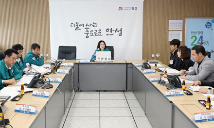 안성시, 지반침하 막는다 제2차 긴급 특별안전대책 회의 개최