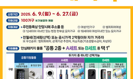 안양시, 문잠금 장치 등 ‘여성 1인 가구 안심패키지’  추진