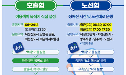 양주시, ‘똑버스’ 노선 확대 회천신도시·서울 노원역까지 연결