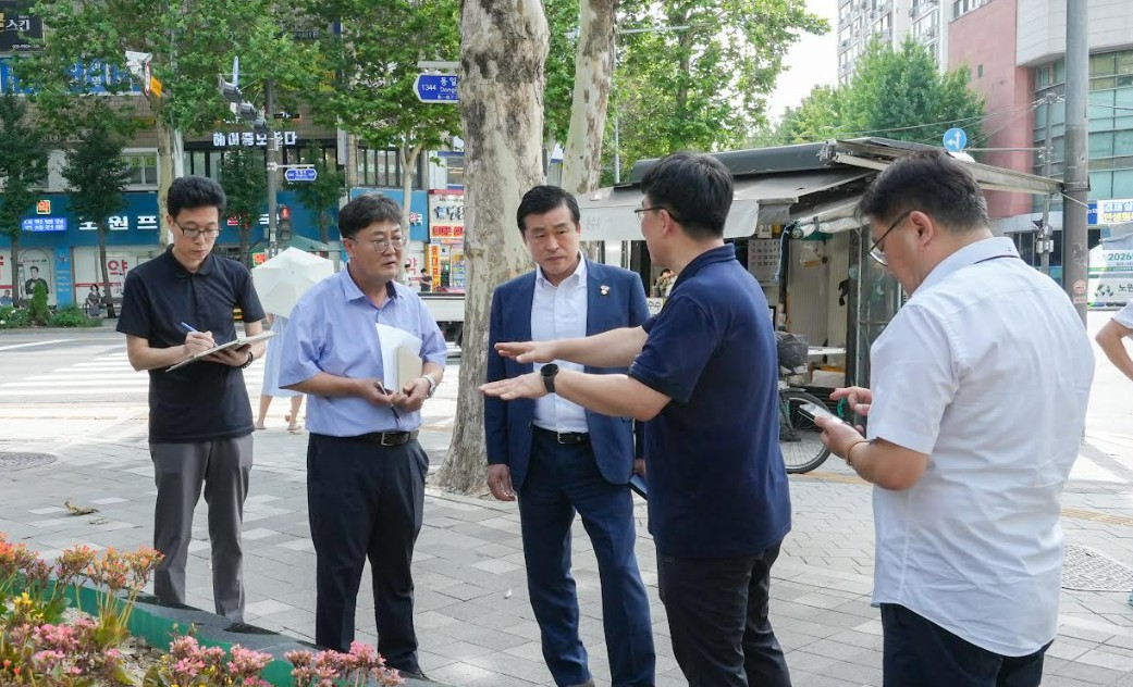 손영준 노원구의장, 민원 현장 찾아 ‘주민쉼터’ 조성 방안 논의