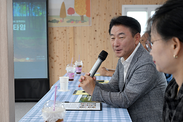 의정부시, 도심 숲에서 시민과 소통하다 자일산림욕장 ‘현장 티타임’