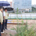 임병택 시흥시장, 호우 속 월곶판교 복선전철 3공구 현장 긴급 안전 점검
