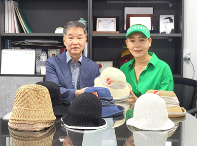 세기모자, (주)밀라그라인터웍 노원자활에 여름 모자 후원