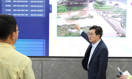 김동연 경기도지사, 재난안전대책본부 찾아 호우 대처상황 확인