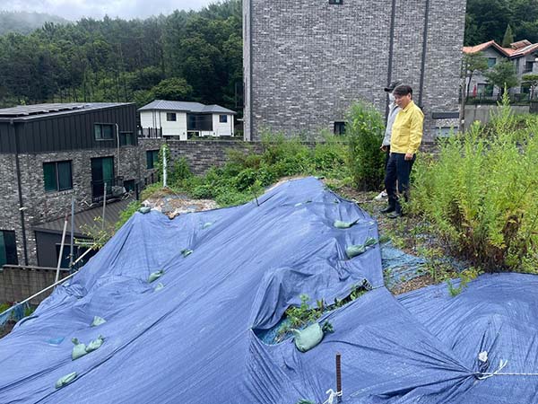 남양주시, 오남읍 폭우로 인한 수해 취약지역 현장점검