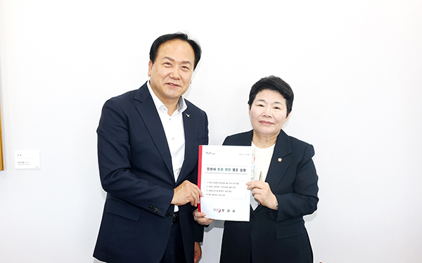 이권재 오산시장, 임이자 국회 기재위원장 찾아 재난안전대응 주요현안사업 예산 건의