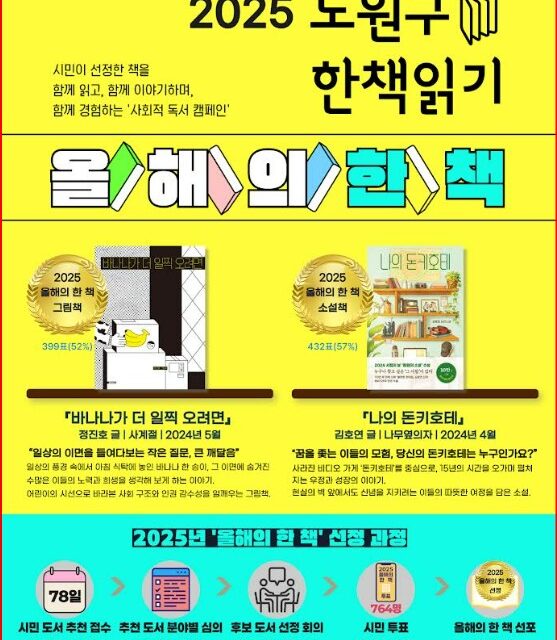 서울 노원구, 한 책 읽기 올해의 한 책’ 작가 초청 강연 개최