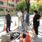 노원구의회 유웅상 의원, 공릉동 태강아파트 주변 도로 배수 개선공사 현장 점검
