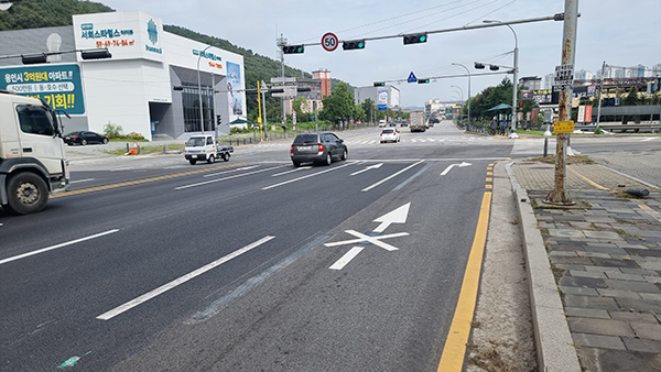 용인특례시, 상습 정체구간 교통체계 개선공사 완료