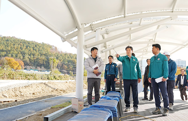 방세환 광주시장, 동절기 대비 대형 공사현장 안전 점검 실시