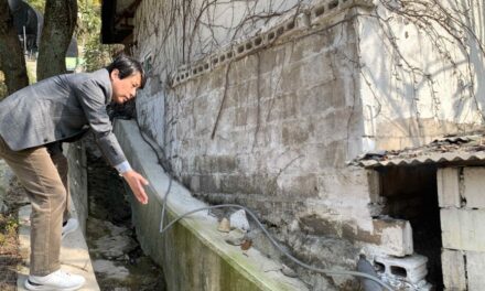 정영기 의원, 상계 별빛마을 지하수 유입 피해 현장 방문