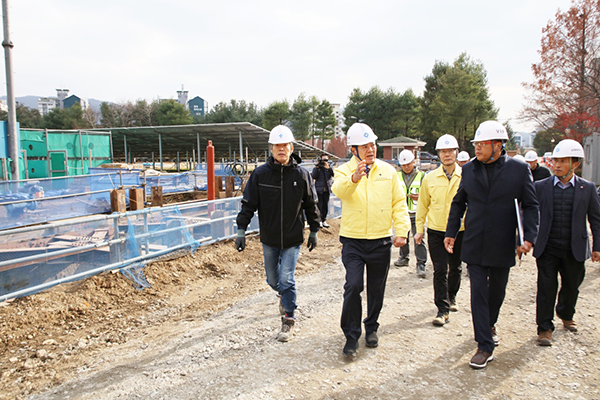 최대호 안양시장, ‘청계통합정수장 고도정수처리시설’ 준공 앞두고 현장 점검