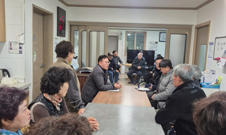 가평군 상면 연말 경로당 순회하며 안부 살펴