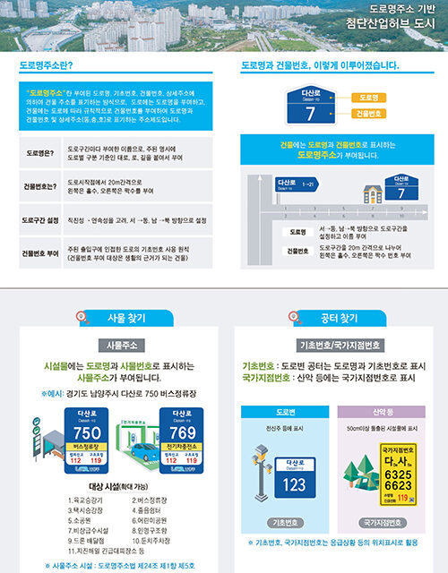 남양주시, 시민 편의 위한 휴대용 주소정보안내도 제작 읍면동에 배포