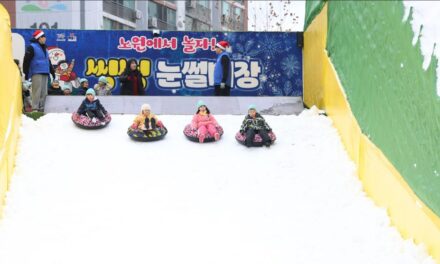노원구, 겨울 테마파크 2026 노원 씽씽눈썰매장 성료