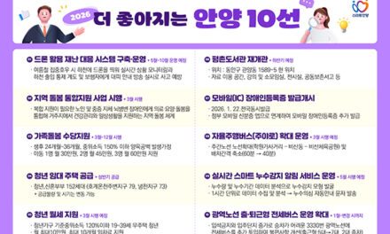 안양시, 가족돌봄수당 주야로 확대 등 올해 더 좋아지는 제도 소개