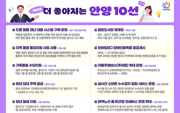 안양시, 가족돌봄수당 주야로 확대 등 올해 더 좋아지는 제도 소개