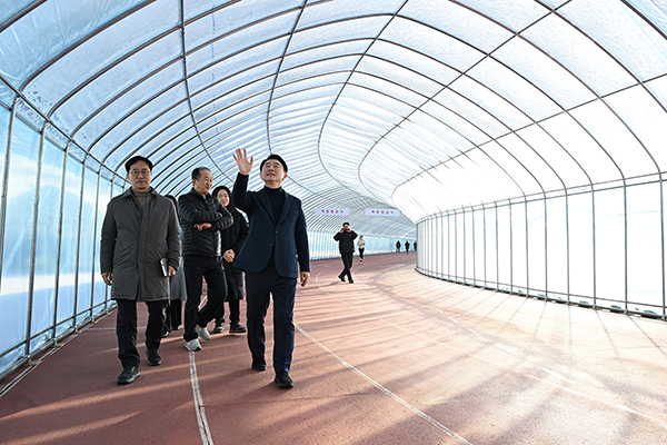 의정부시, 종합운동장 동계 육상트랙 현장 점검