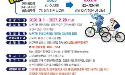 노원구, 2026년 전 구민 자전거보험 보장 범위 확대 운영