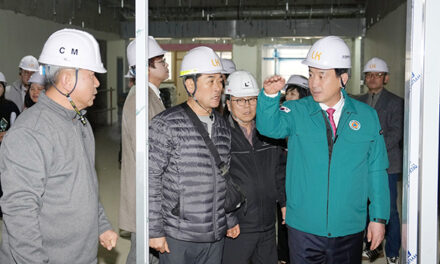 광주시, 오포 중·고 신축공사 현장 점검 2026년 3월 개교 준비 상황 확인
