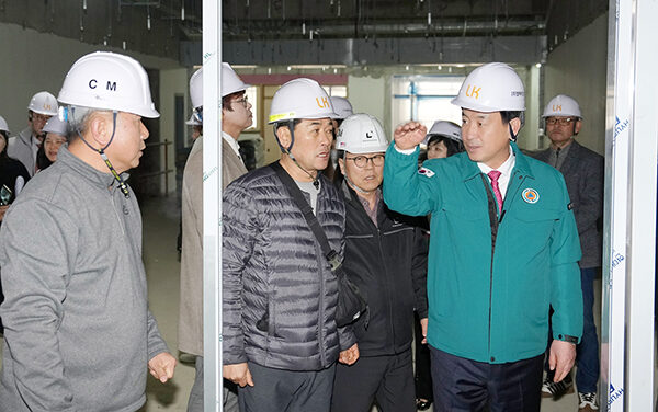 광주시, 오포 중·고 신축공사 현장 점검 2026년 3월 개교 준비 상황 확인