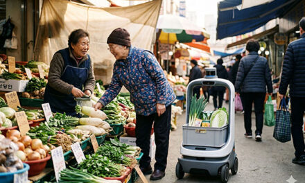 성남시, 전국 최초 전통시장 인공지능(AI) 짐꾼 로봇 실증 추진