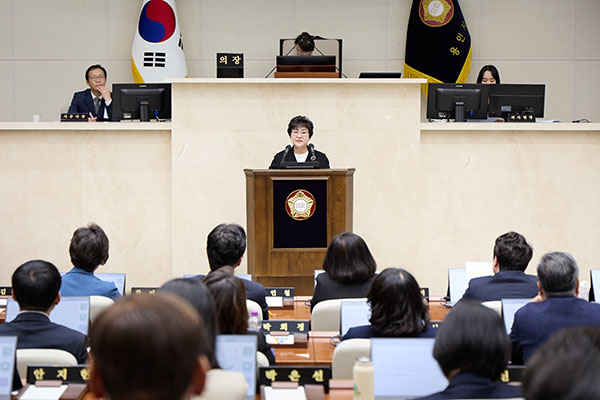 용인특례시의회 장정순 의원, “고기동 말구리고개 통학로 앞 공사차량 운행 재검토해야”