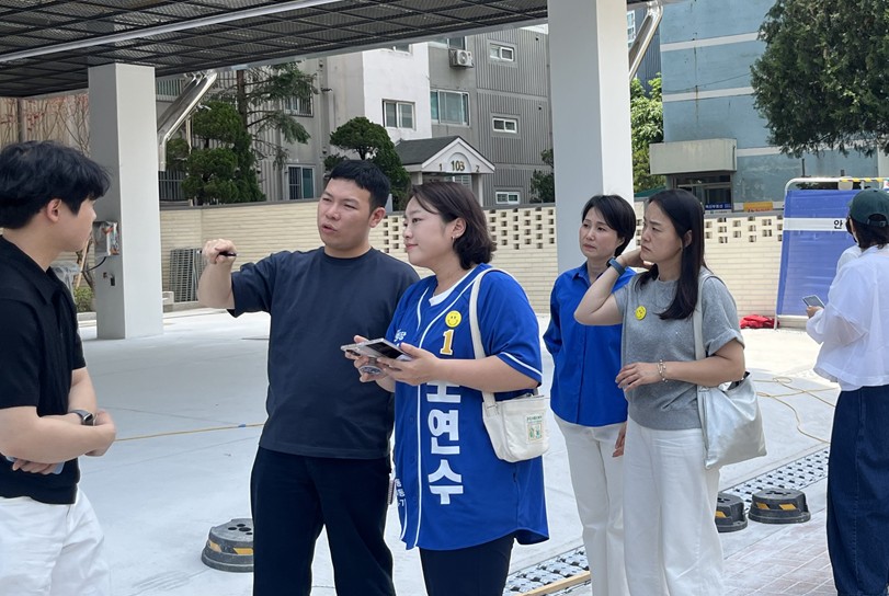 노연수 노원구의원, 원광초‧중계중 삼거리 통학로 보행 안전 대책 마련을 위한 현장 점검 실시
