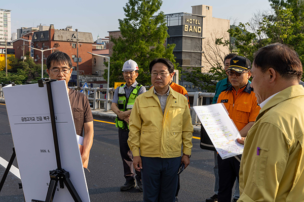 군포시, 최홍규 부시장 주재로 군포시 긴급대응 금정고가차도 통행 재개