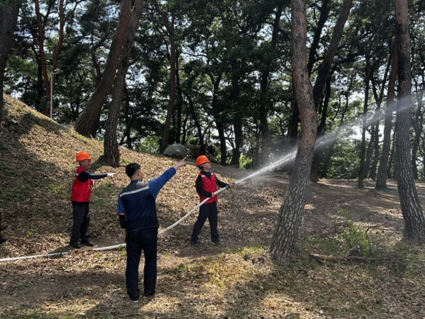 오산시, 독산성과 세마대지서 합동 소방훈련 실시 문화유산 화재 대응 역량 강화