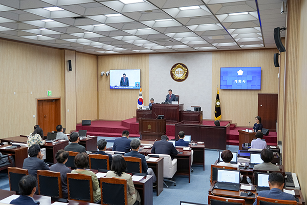 안성시의회, 제8대 마지막 임시회 개회 4년 의정활동 마무리