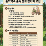 가평군, ‘숲의 약속’, 숲속캠프 참가자 모집