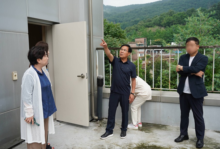 안복동 노원구의원, 수해 피해 상계3·4동 주민센터 현장점검