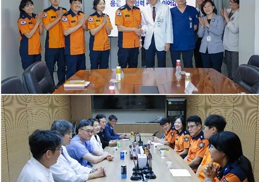 노원소방서장, 중증응급환자 이송체계 확립을 위한 지역응급의료센터와 소통행보