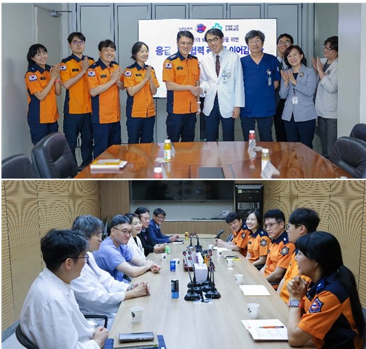 노원소방서장, 중증응급환자 이송체계 확립을 위한 지역응급의료센터와 소통행보