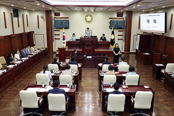 광명시의회, 제301회 임시회 개회 주요 안건 심사 돌입