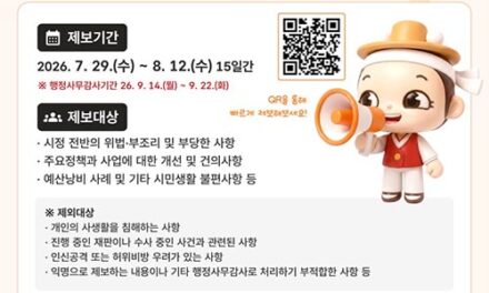 안성시의회, 행정사무감사 시민 제보 접수