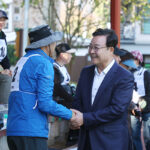 김성제 의왕시장, 경기 중부지역 게이트볼대회 참가자 격려