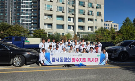 양평군, 양서동행 봉사회 양수지회 깨끗한 지역 사회를 위한 환경정화활동 실시